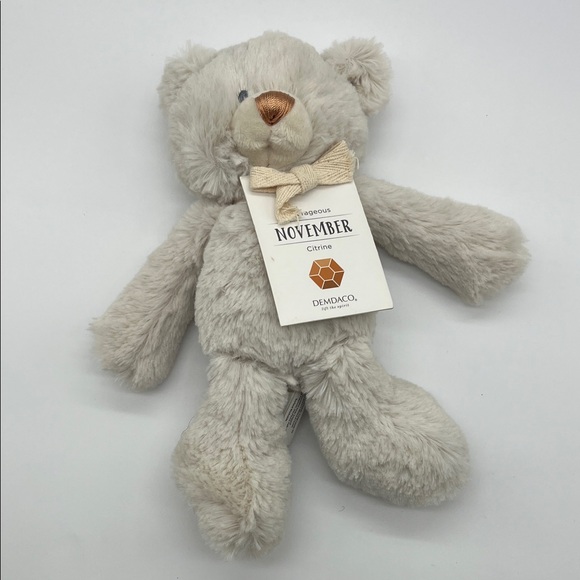 Demdaco Cream and Tan November Bear Plush - Picture 7 of 7